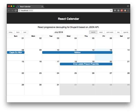 react-big-calendar|react big calendar sample.